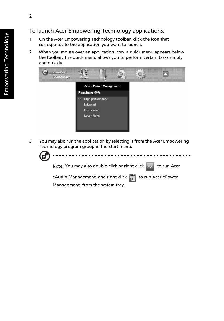 Acer Aspire 7230 User Manual | Page 22 / 103