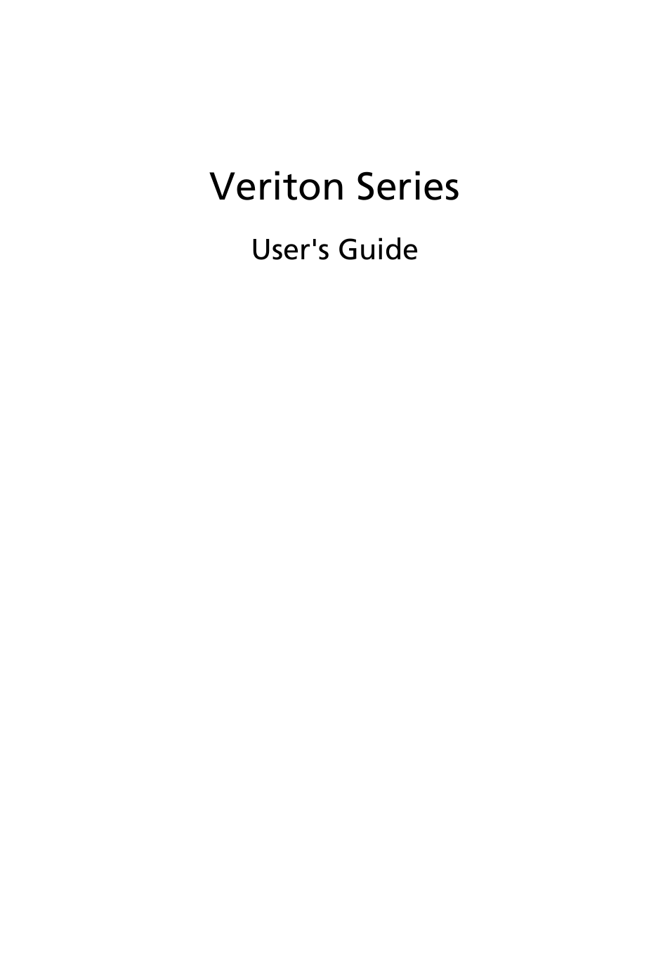 Acer Veriton M410 User Manual | 37 pages