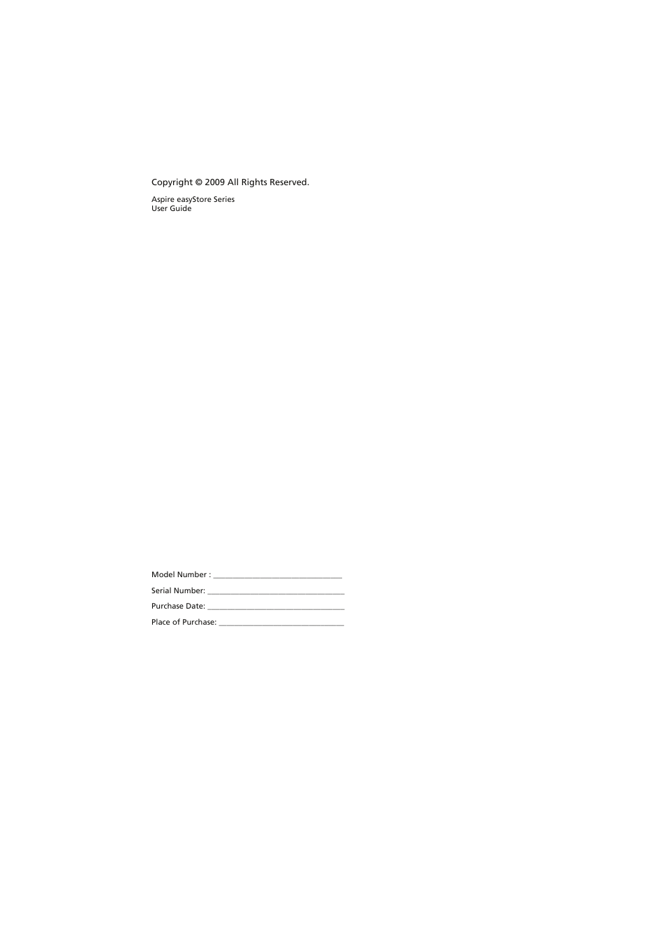 Acer easyStore H341 User Manual | Page 2 / 59