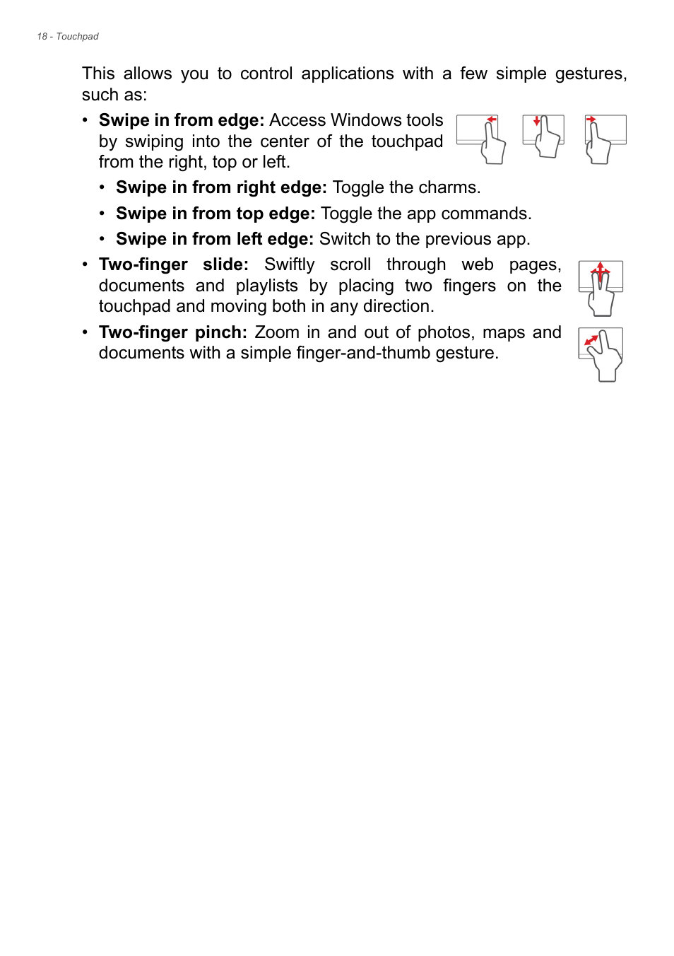 Acer Aspire V5-572 User Manual | Page 18 / 87