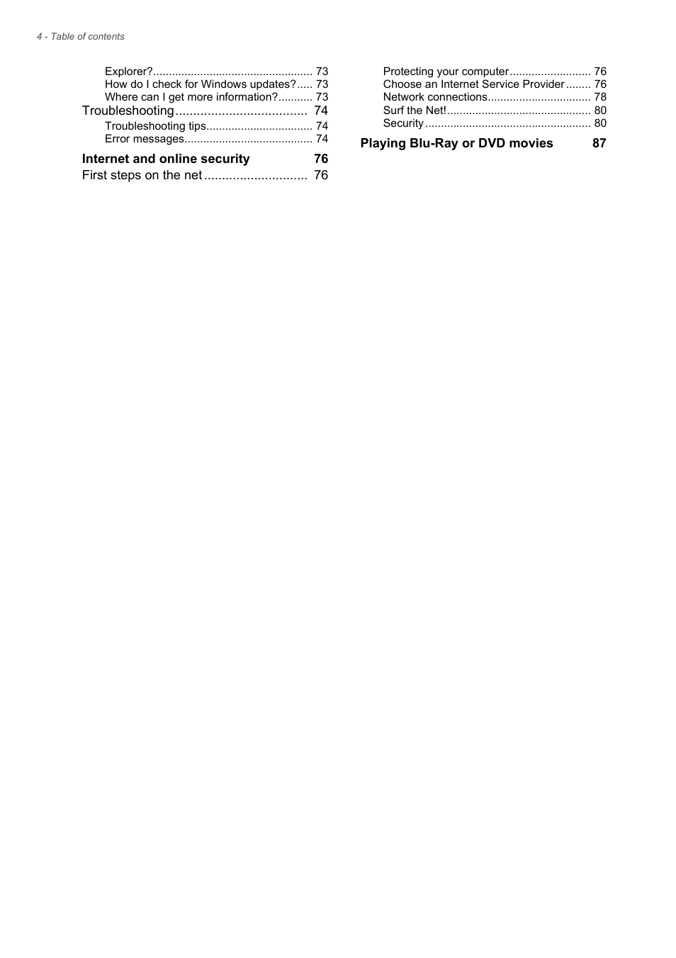 Acer Aspire V5-572 User Manual | Page 4 / 87