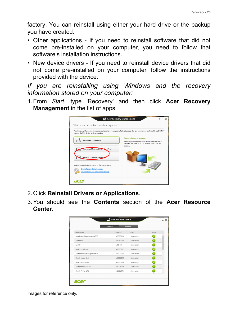 Acer Aspire E1-530 User Manual | Page 25 / 87