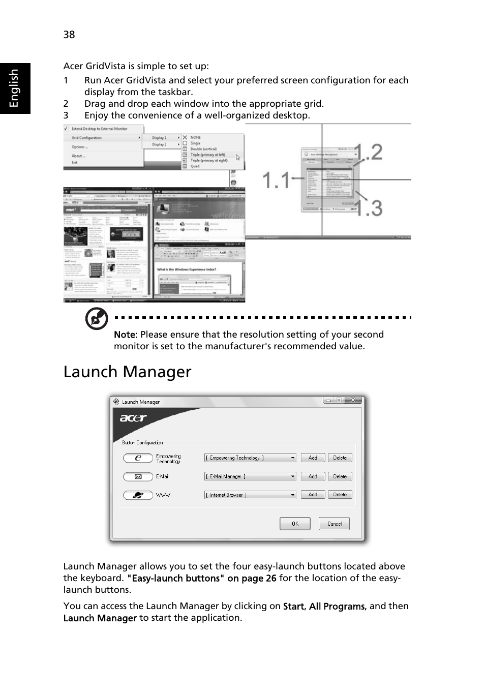 Launch manager | Acer Aspire 4520 User Manual | Page 56 / 113