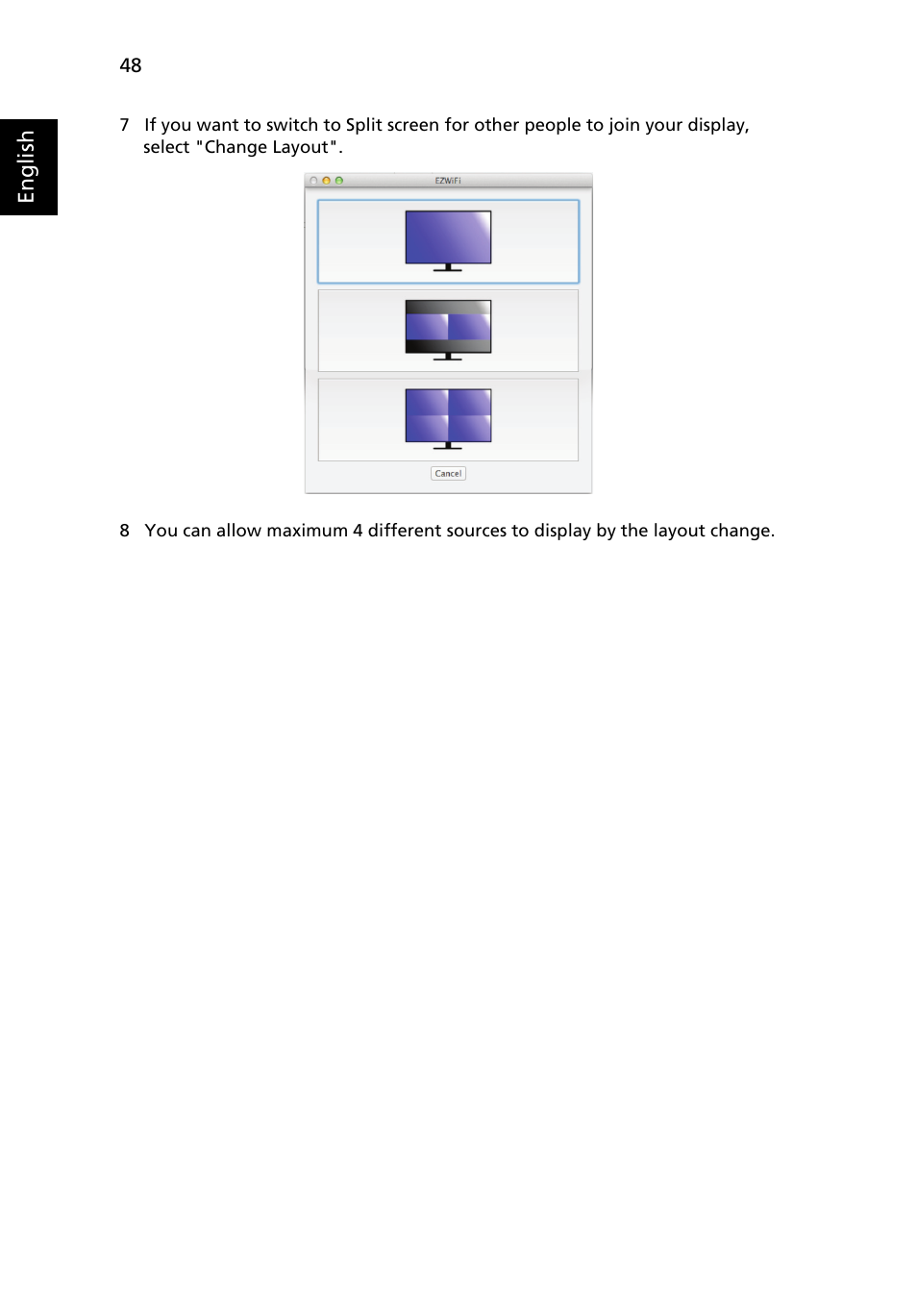 Acer P1373WB User Manual | Page 48 / 58