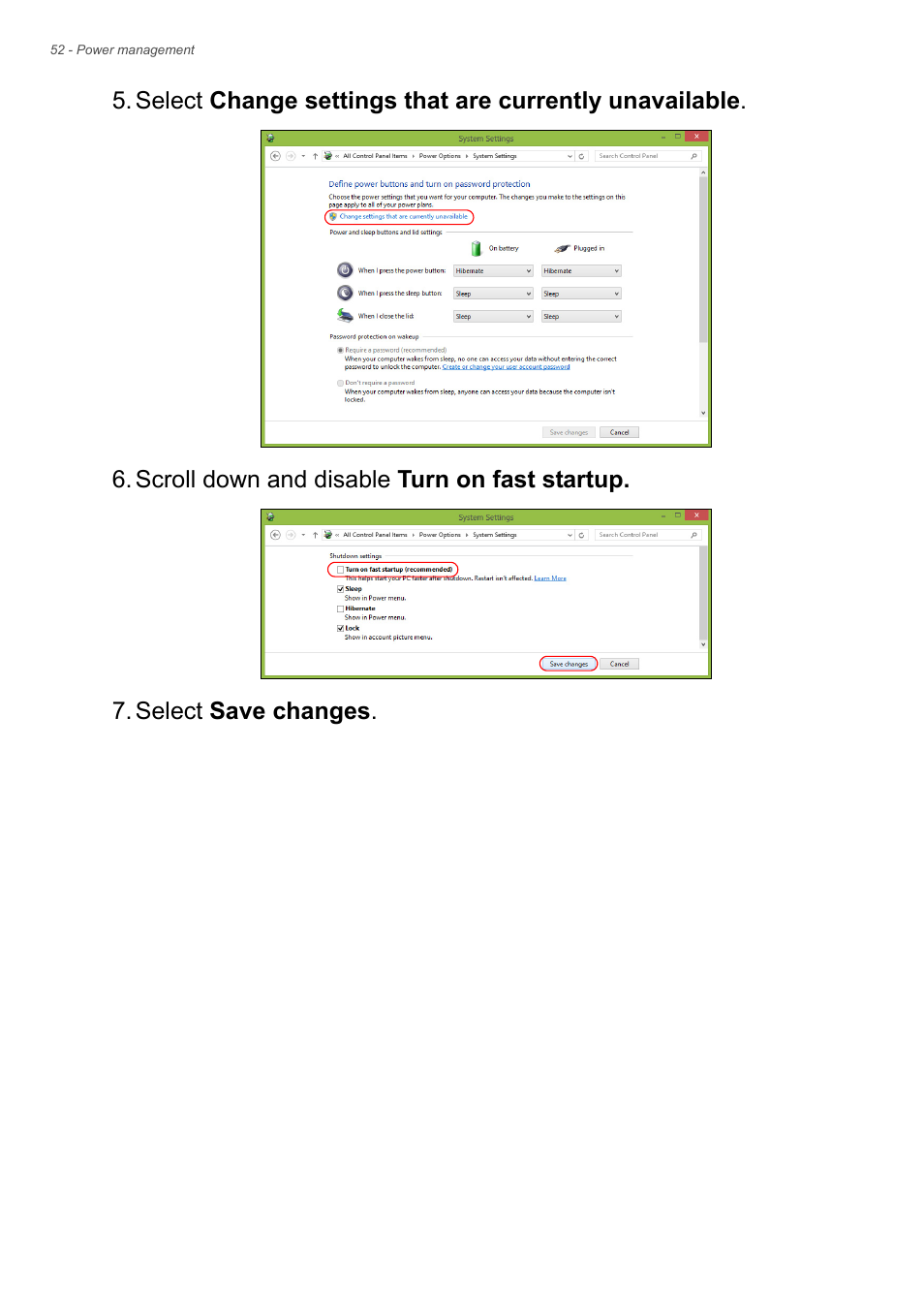Acer Aspire S3-392 User Manual | Page 52 / 91