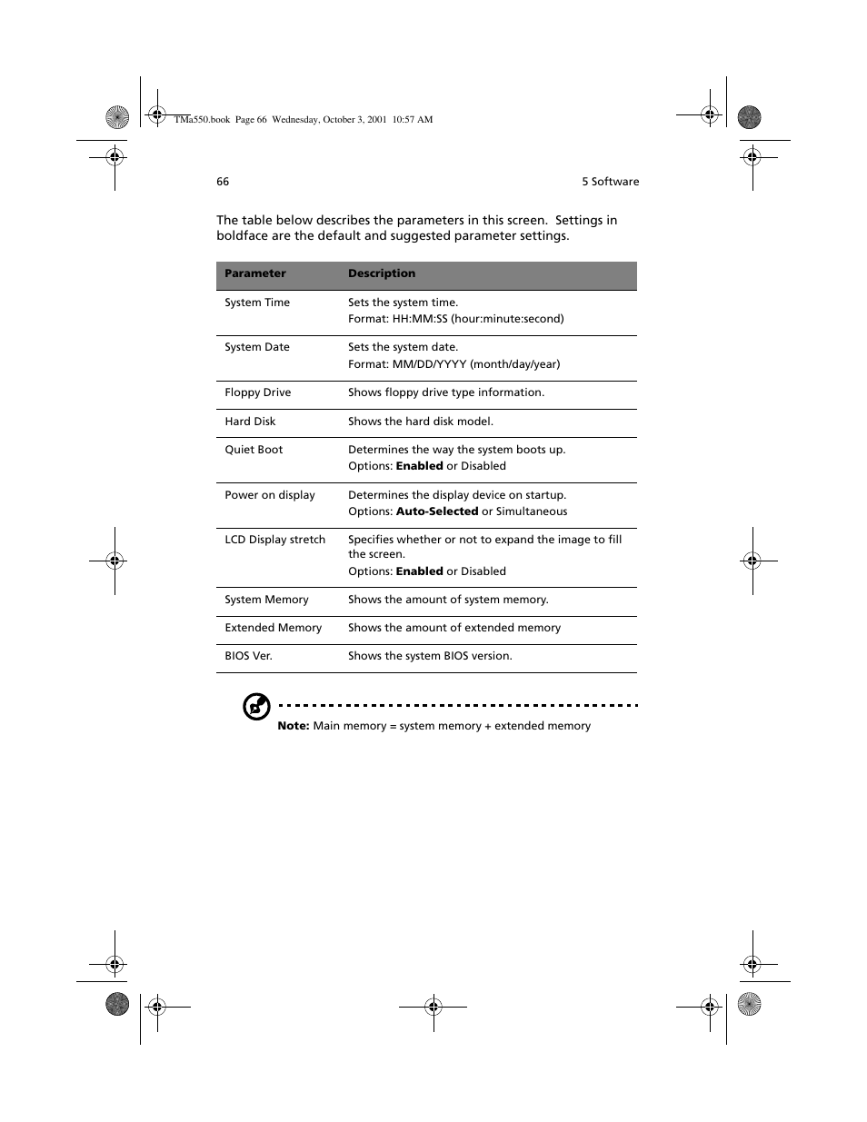 Acer TravelMate a550 User Manual | Page 76 / 112