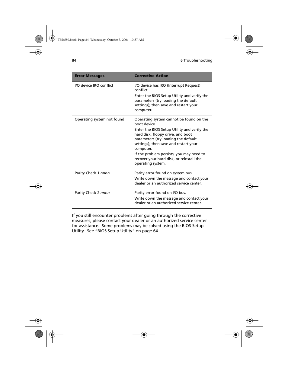 Acer TravelMate a550 User Manual | Page 94 / 112