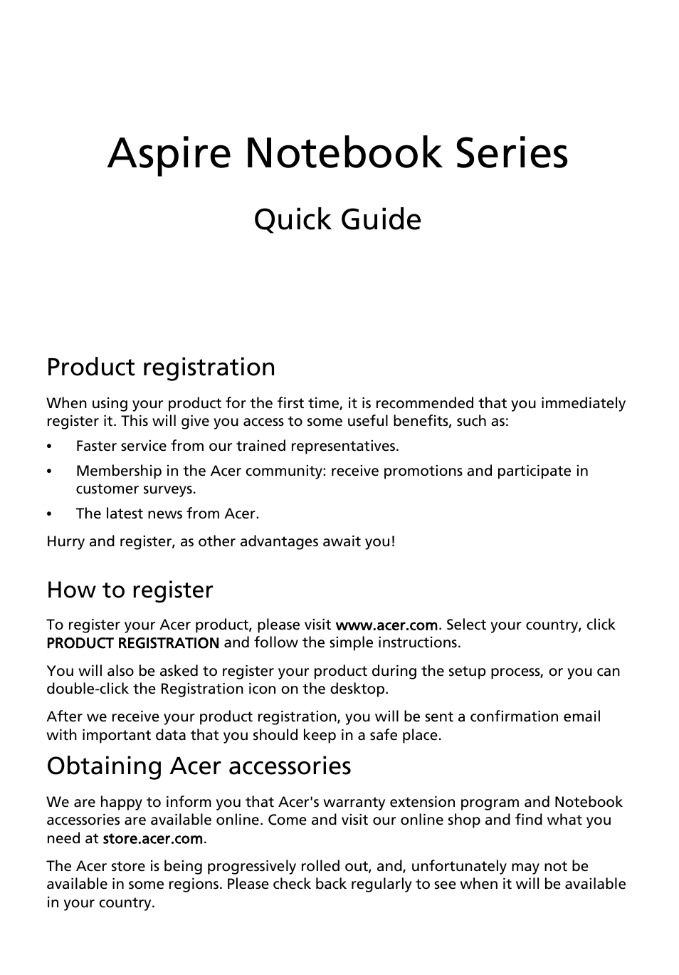 Acer Aspire 7739G User Manual | 9 pages