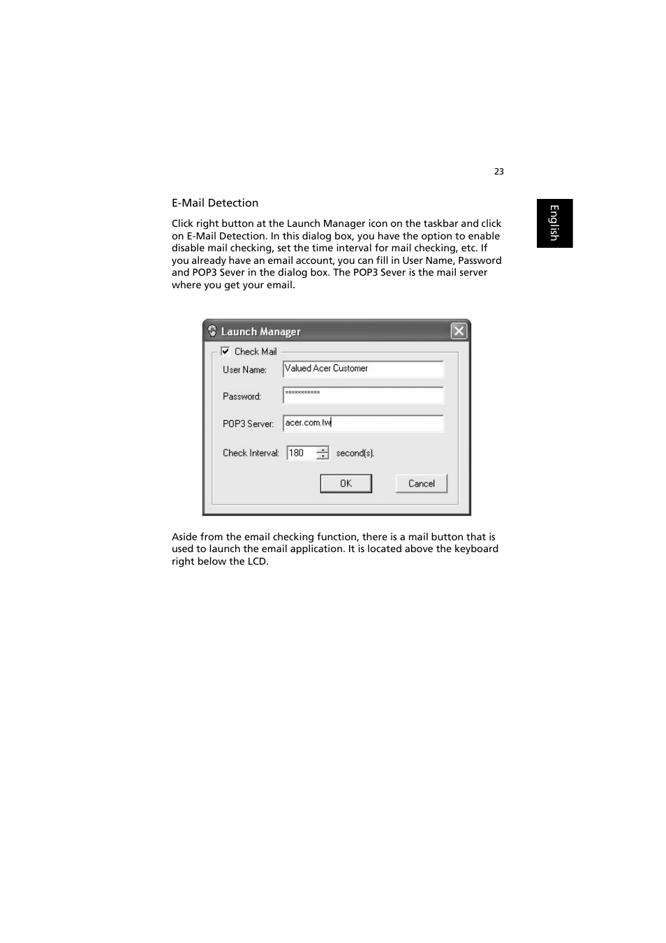 Acer TravelMate 6000 User Manual | Page 31 / 99