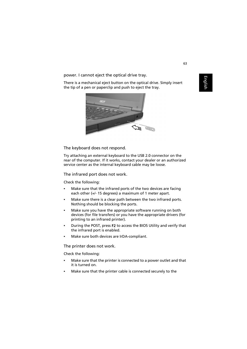 Acer TravelMate 6000 User Manual | Page 71 / 99