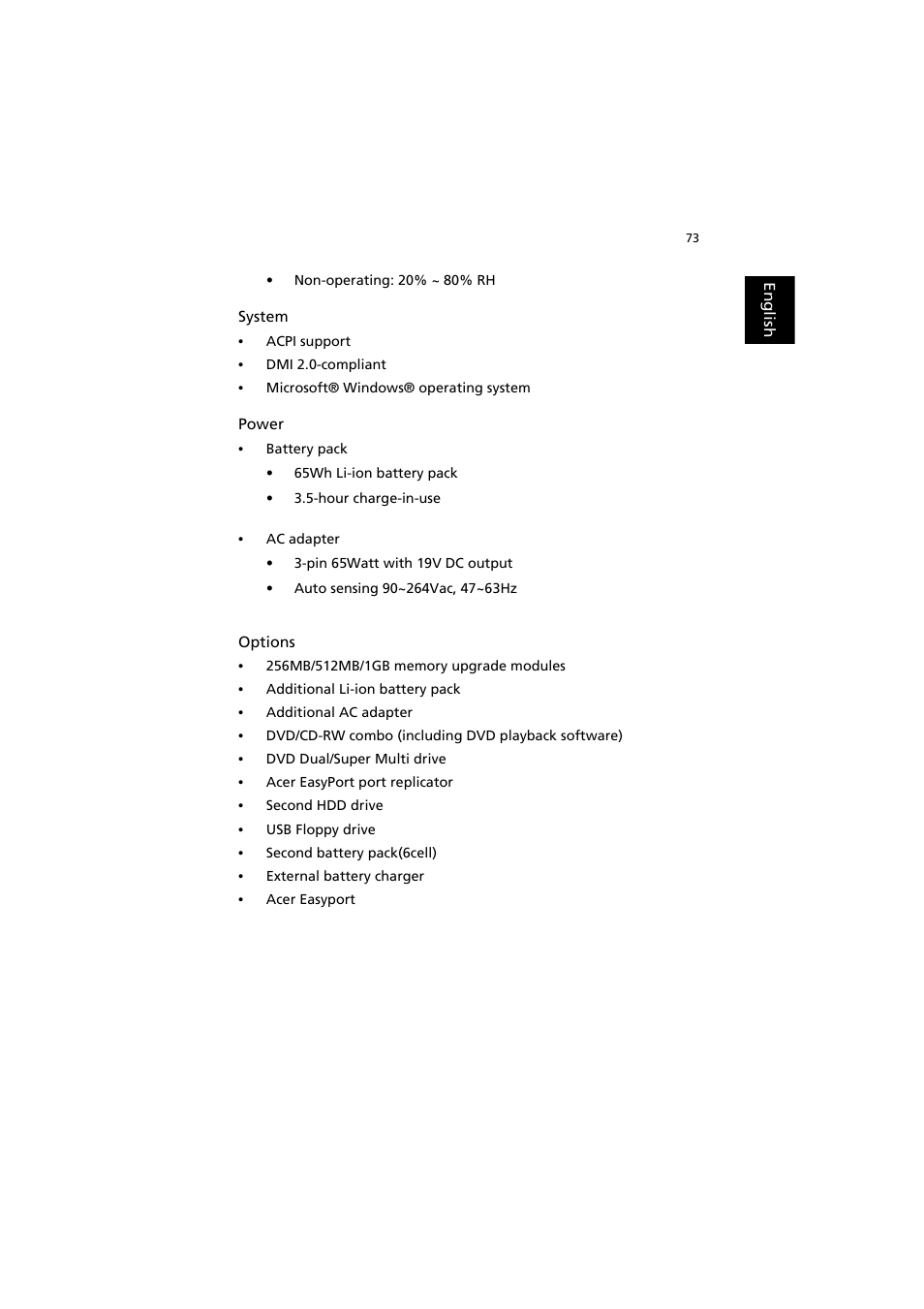 Acer TravelMate 6000 User Manual | Page 81 / 99