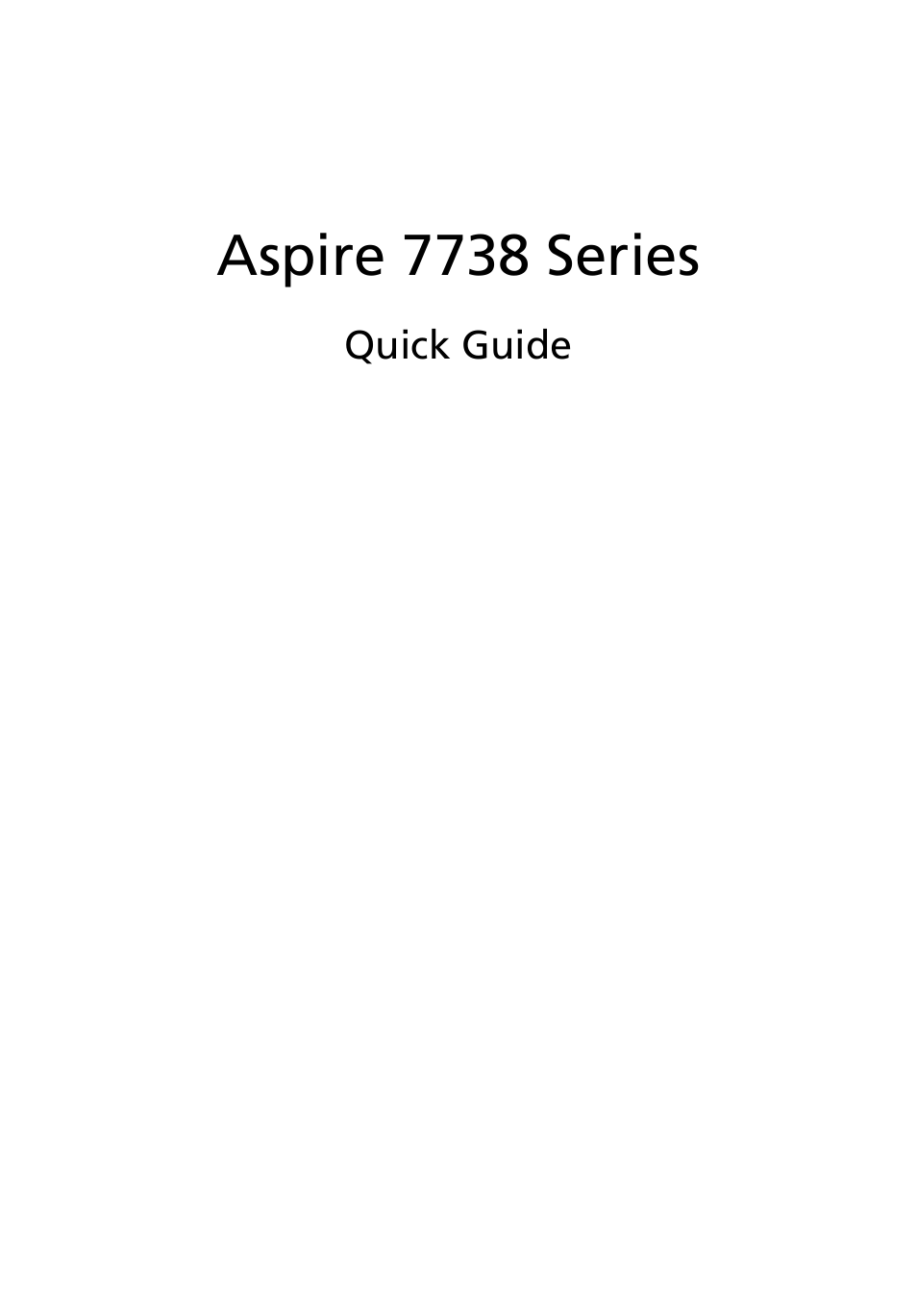 Acer Aspire 7735Z User Manual | 12 pages