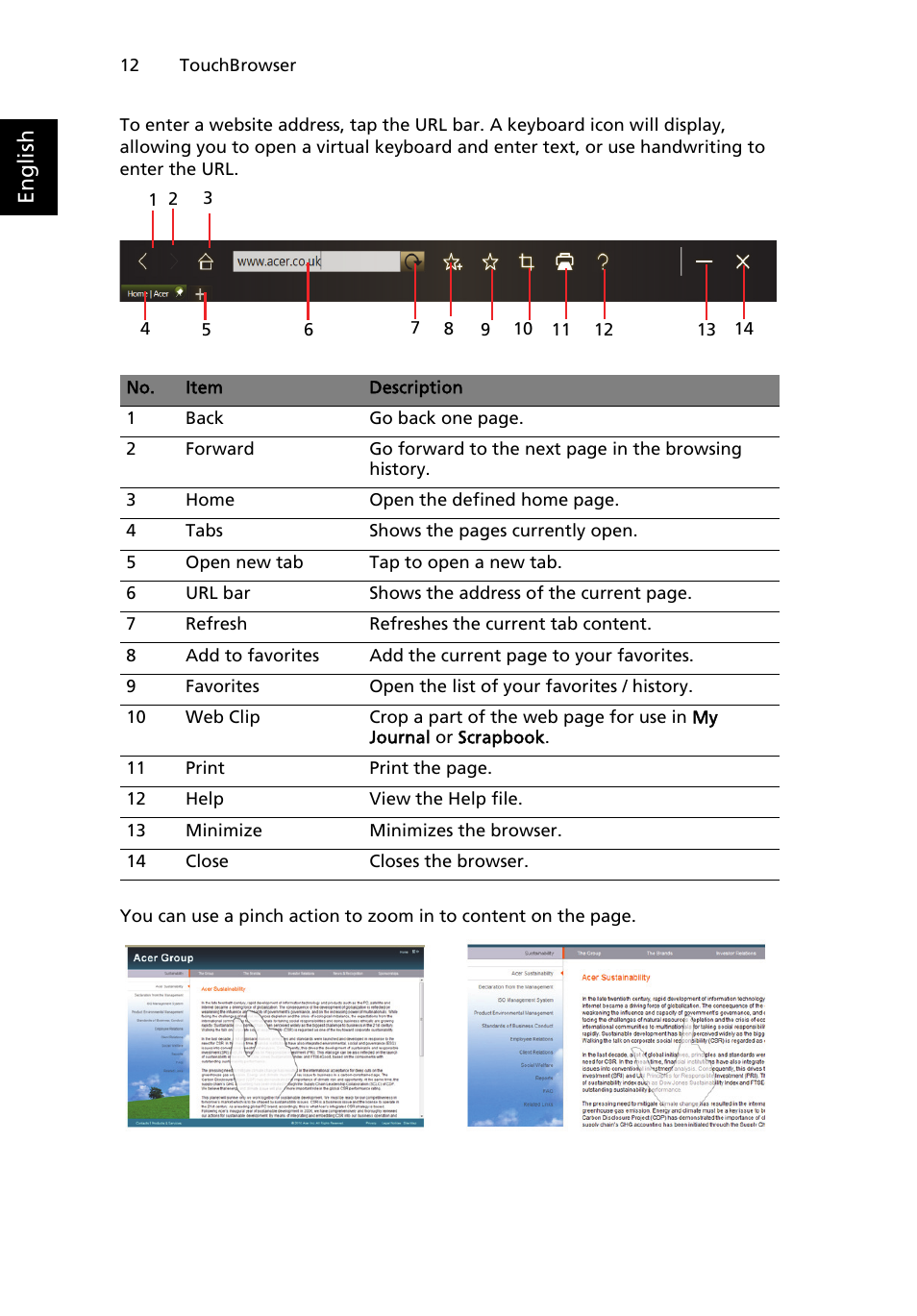 English | Acer W500P User Manual | Page 31 / 63