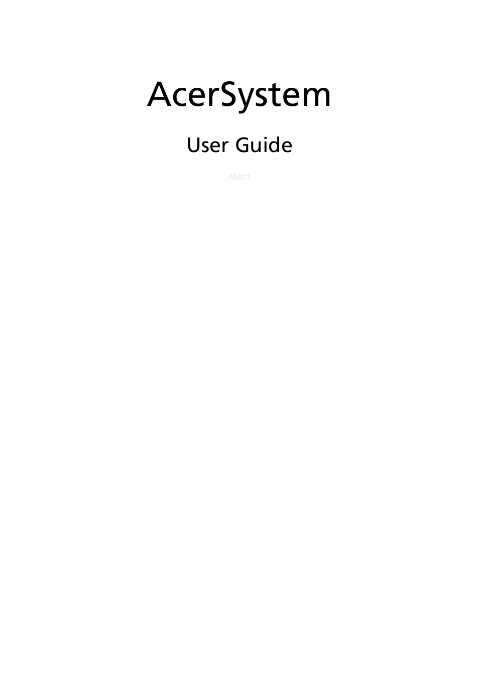 Acer RL100 User Manual | 32 pages