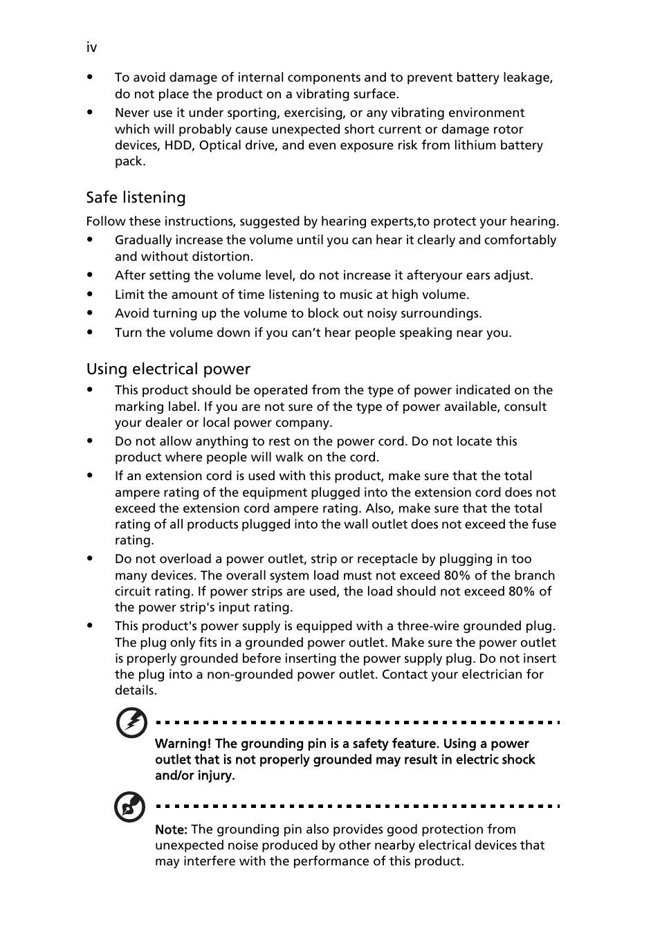 Acer RL100 User Manual | Page 4 / 32