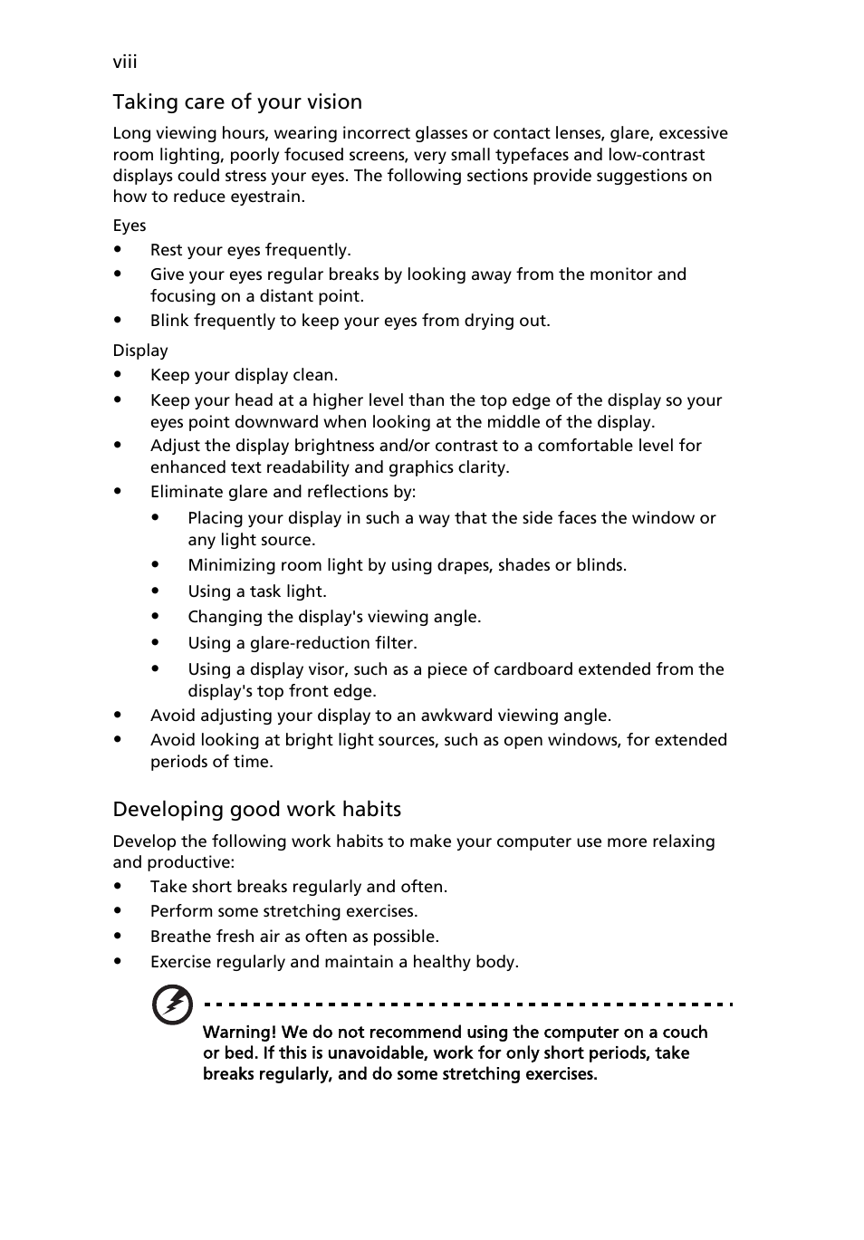 Acer RL100 User Manual | Page 8 / 32