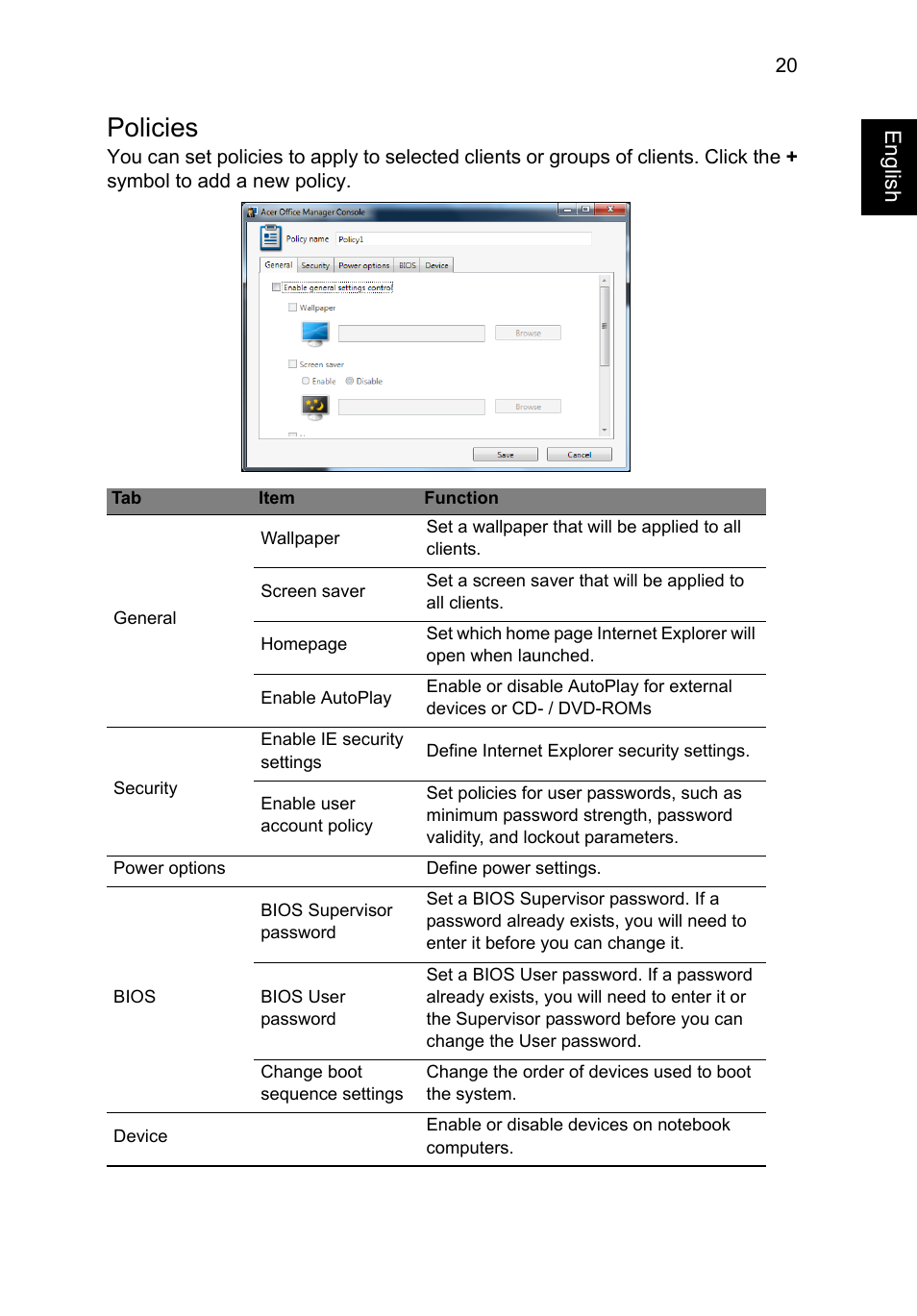 Policies | Acer TravelMate P645-V User Manual | Page 32 / 85