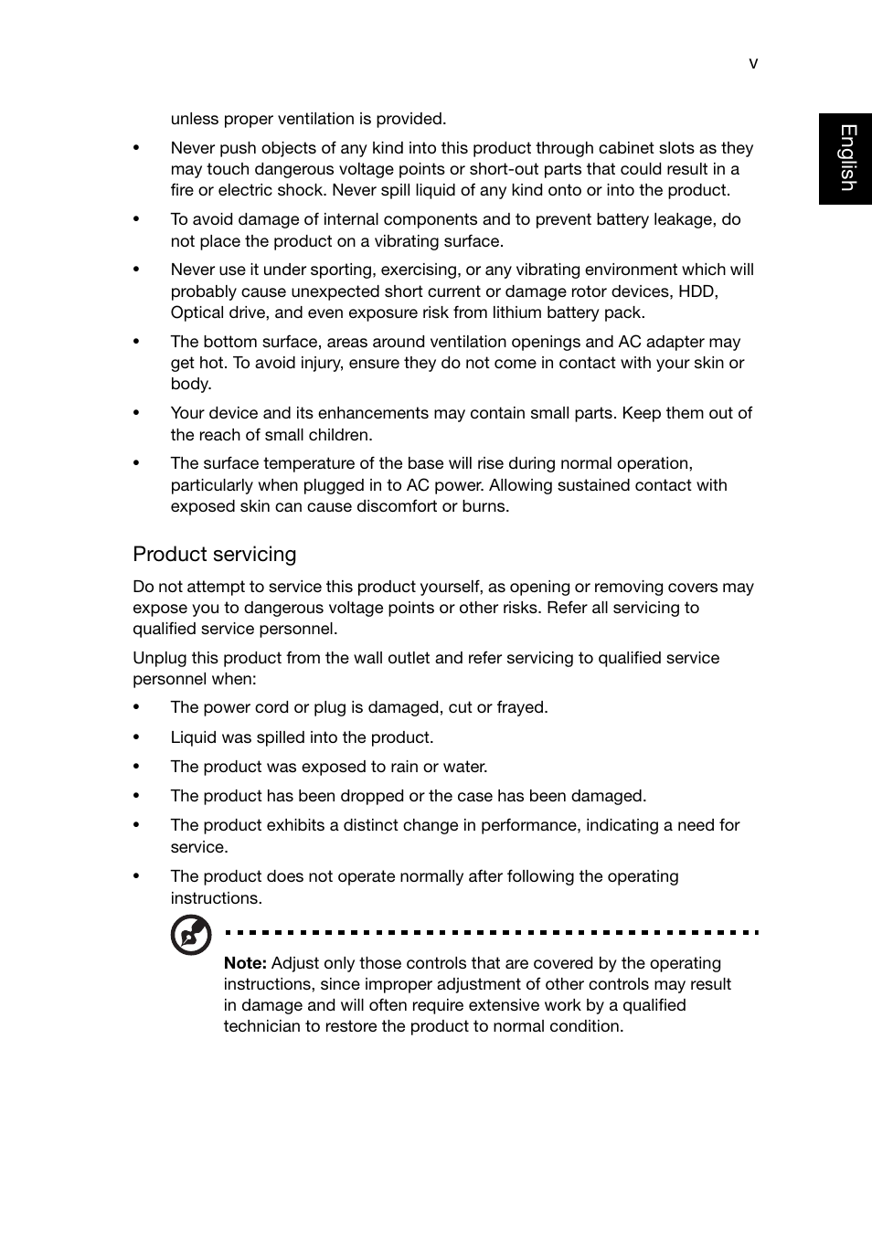 Acer TravelMate P645-V User Manual | Page 5 / 85