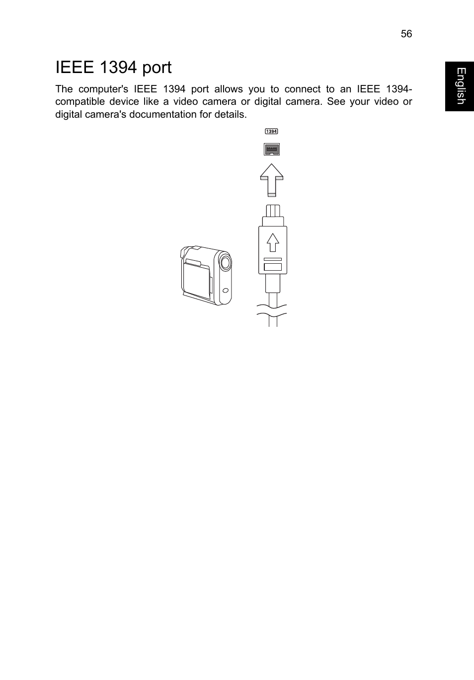 Ieee 1394 port | Acer TravelMate P645-V User Manual | Page 68 / 85
