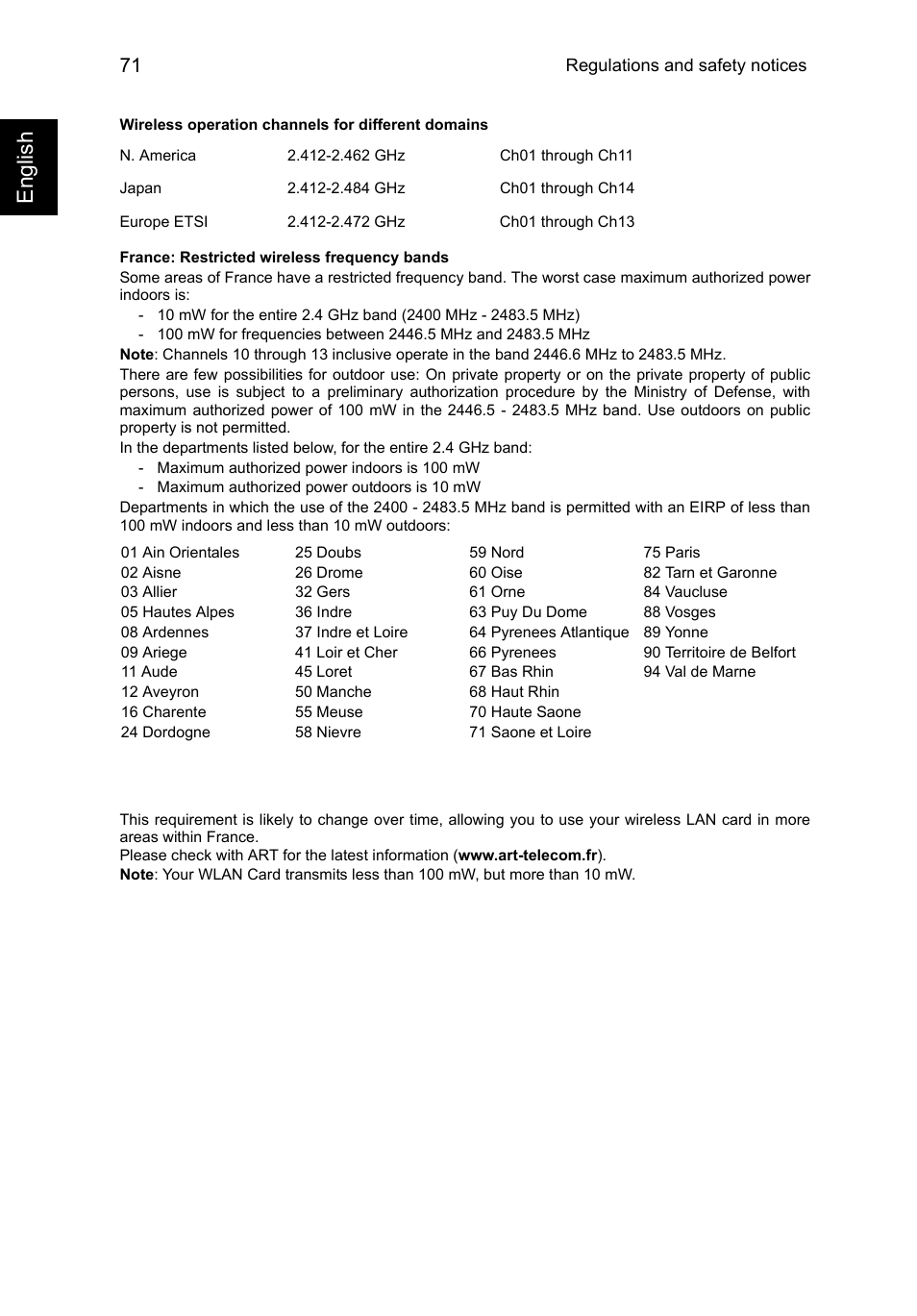 English | Acer TravelMate P645-V User Manual | Page 83 / 85