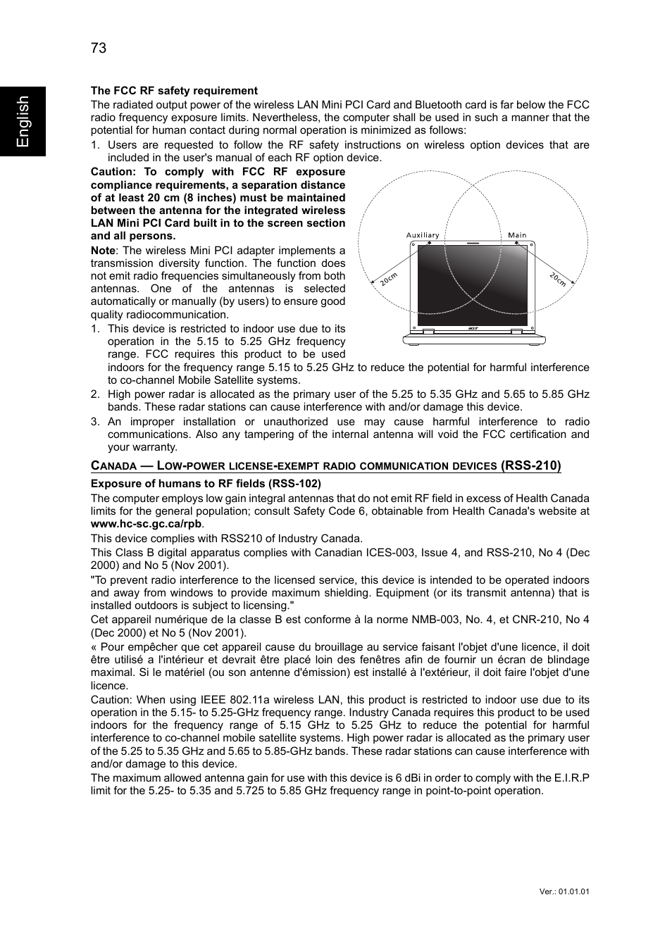 Englis h | Acer TravelMate P645-V User Manual | Page 85 / 85