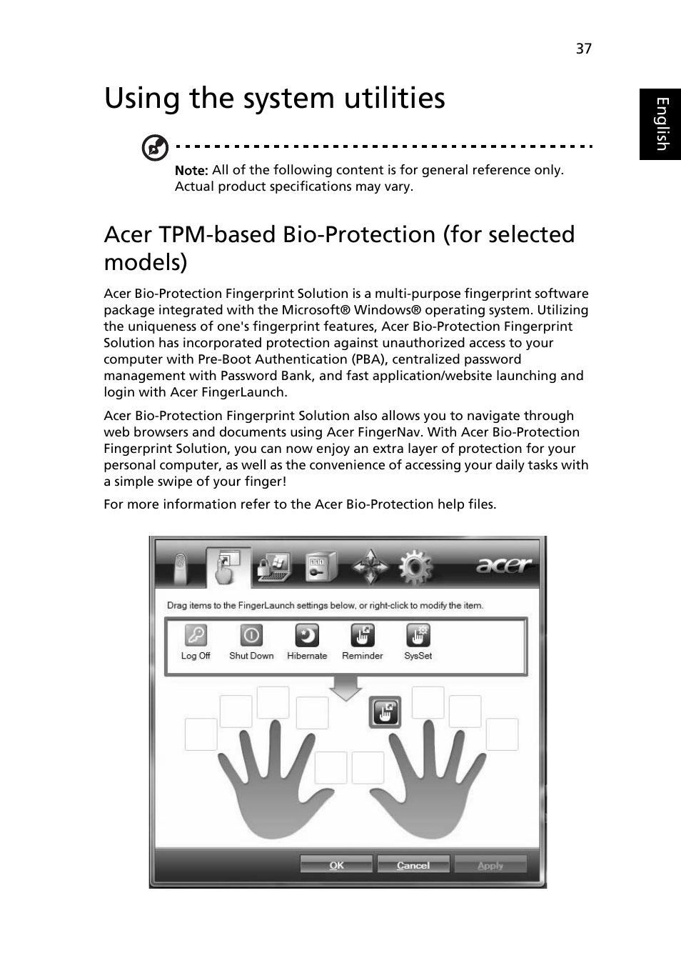 Using the system utilities | Acer TravelMate 6552 User Manual | Page 55 / 96