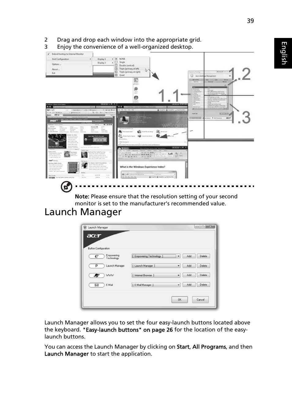 Launch manager | Acer TravelMate 6552 User Manual | Page 57 / 96