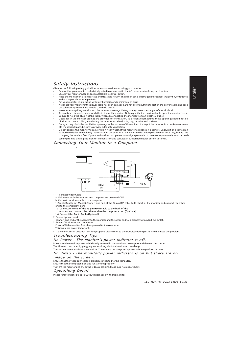 Acer G236HL User Manual | 3 pages
