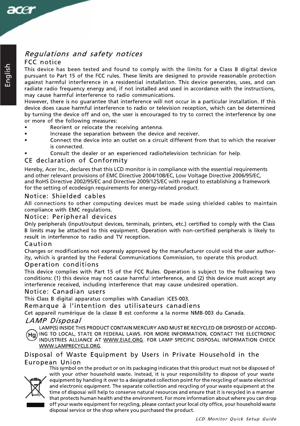 Acer P186HV User Manual | Page 2 / 2