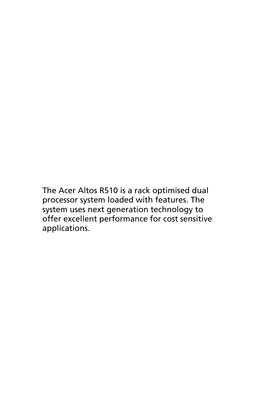 Acer Altos R510 User Manual | Page 14 / 198