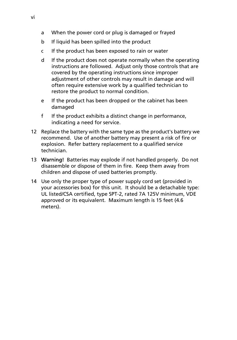 Acer Altos R510 User Manual | Page 6 / 198