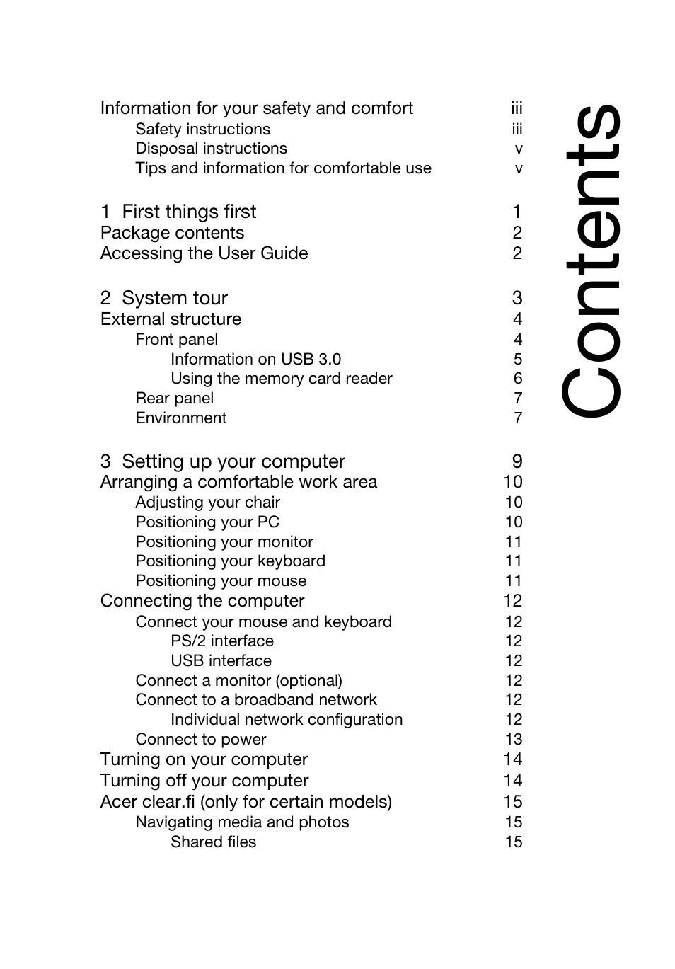 Acer Predator G3620 User Manual | Page 9 / 52