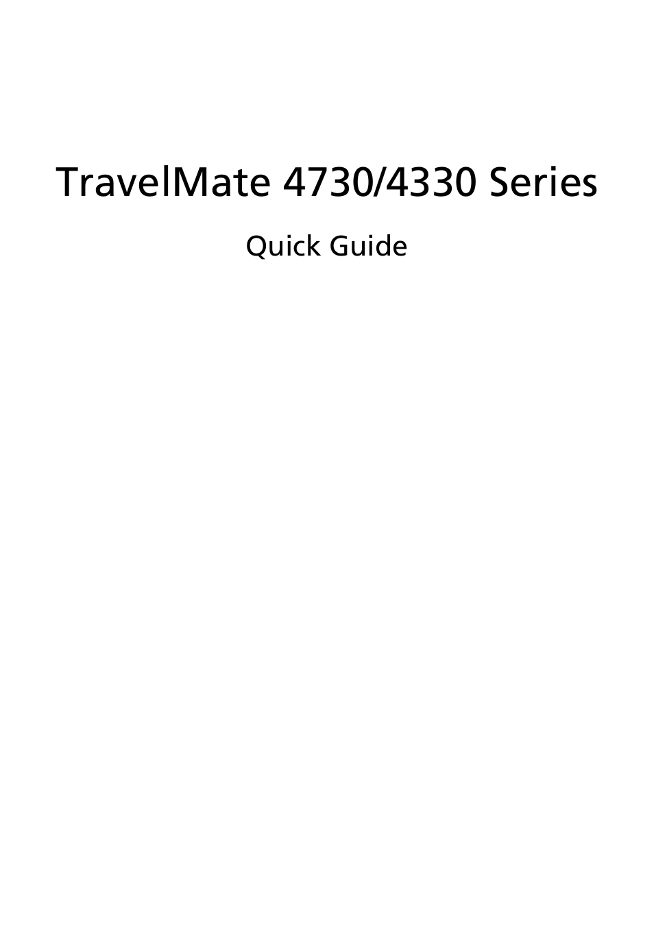 Acer TravelMate 4732G User Manual | 12 pages