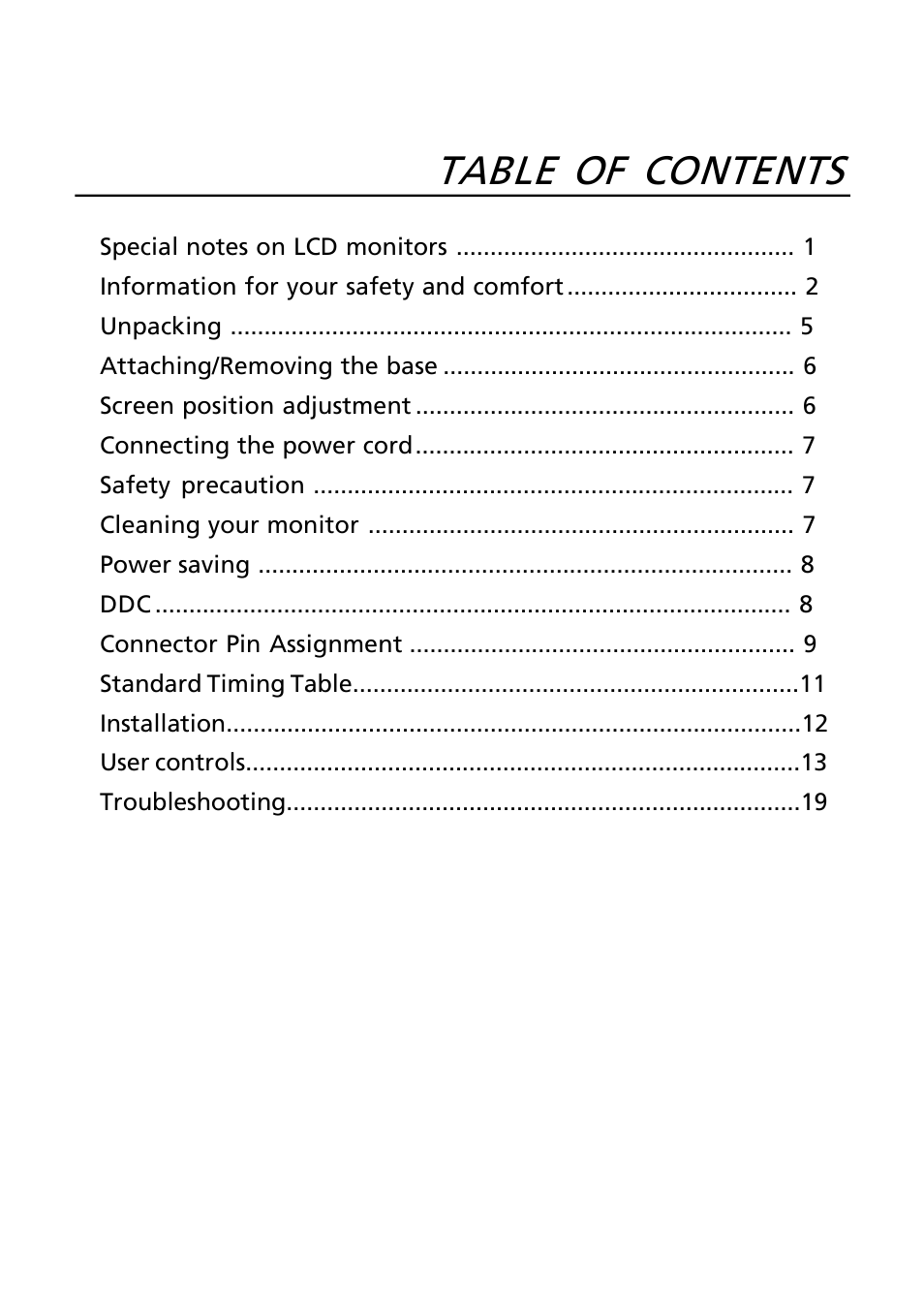 Acer G245HQ User Manual | 23 pages