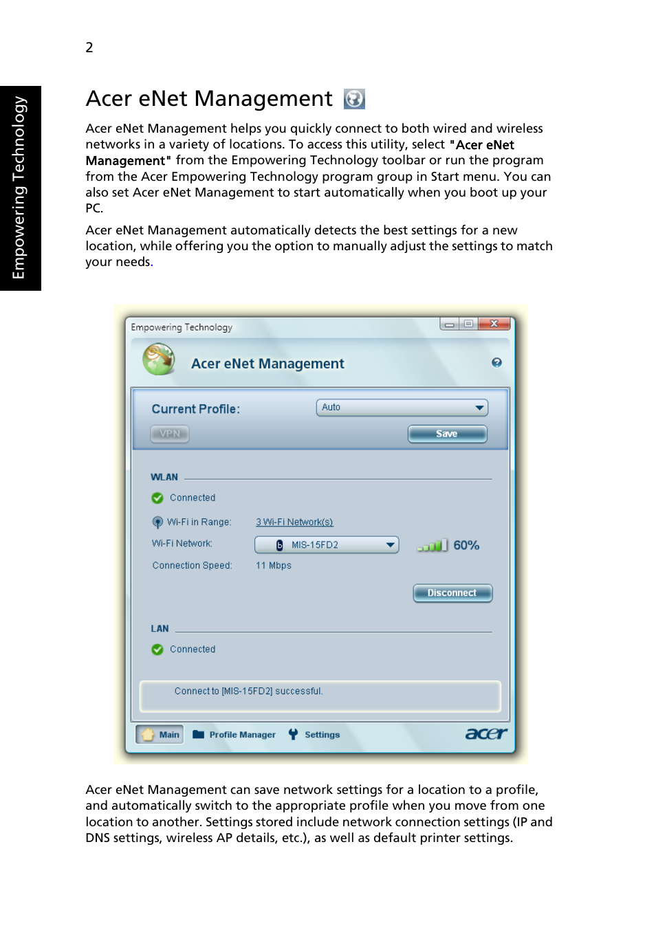 Acer enet management | Acer Extensa 5010 User Manual | Page 20 / 111