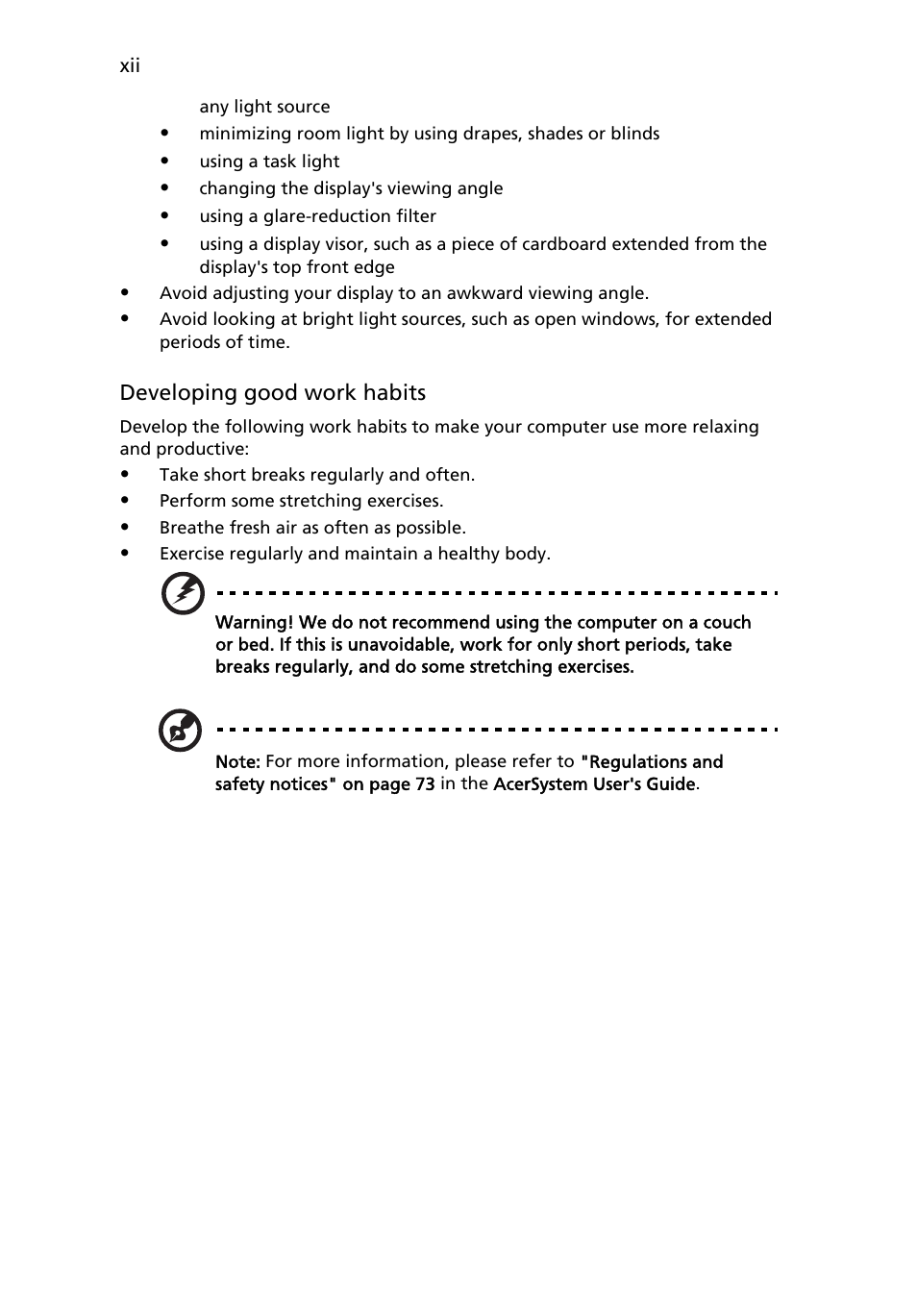 Acer Aspire 4715Z User Manual | Page 12 / 105