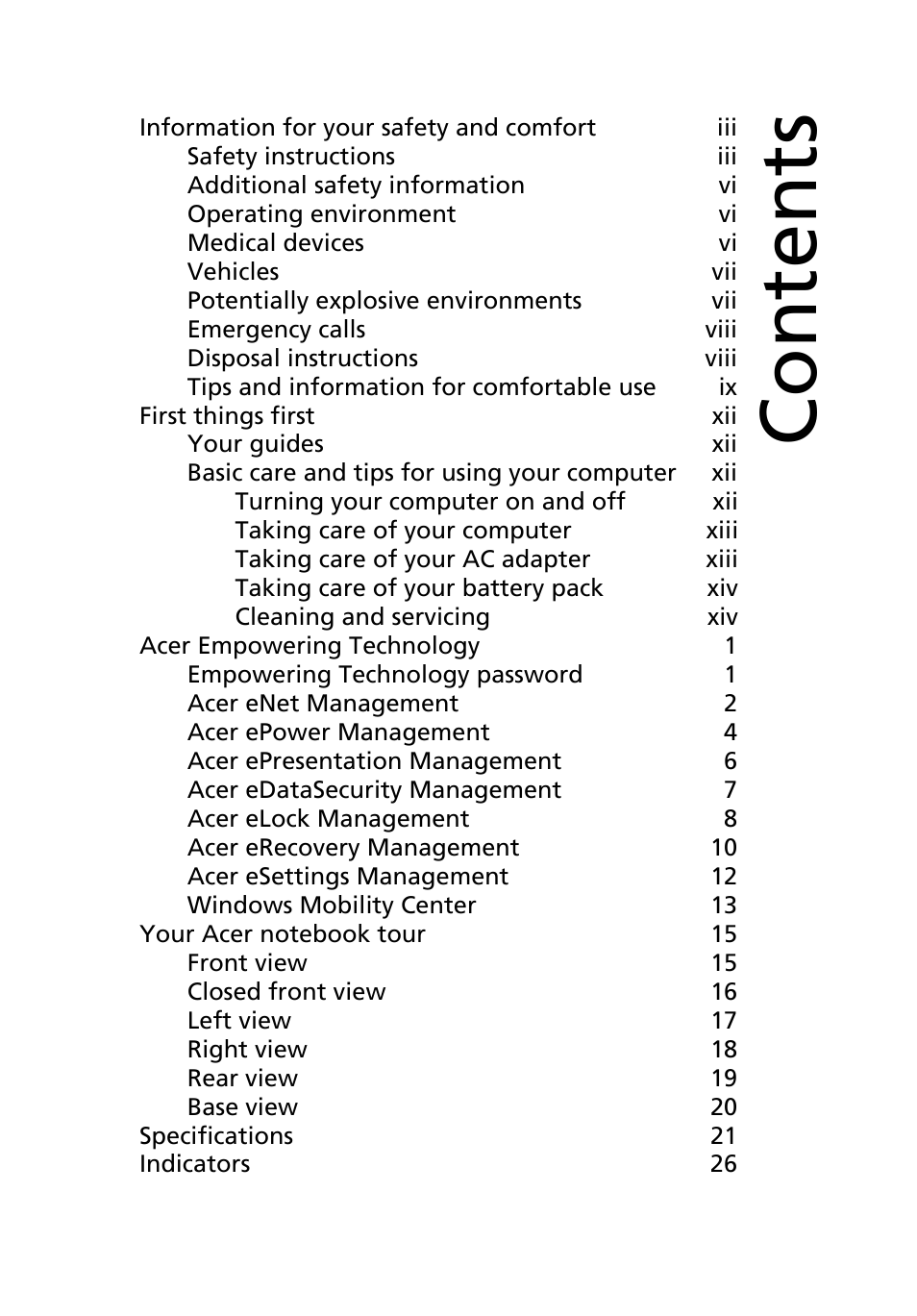 Acer Aspire 9420 User Manual | Page 15 / 109