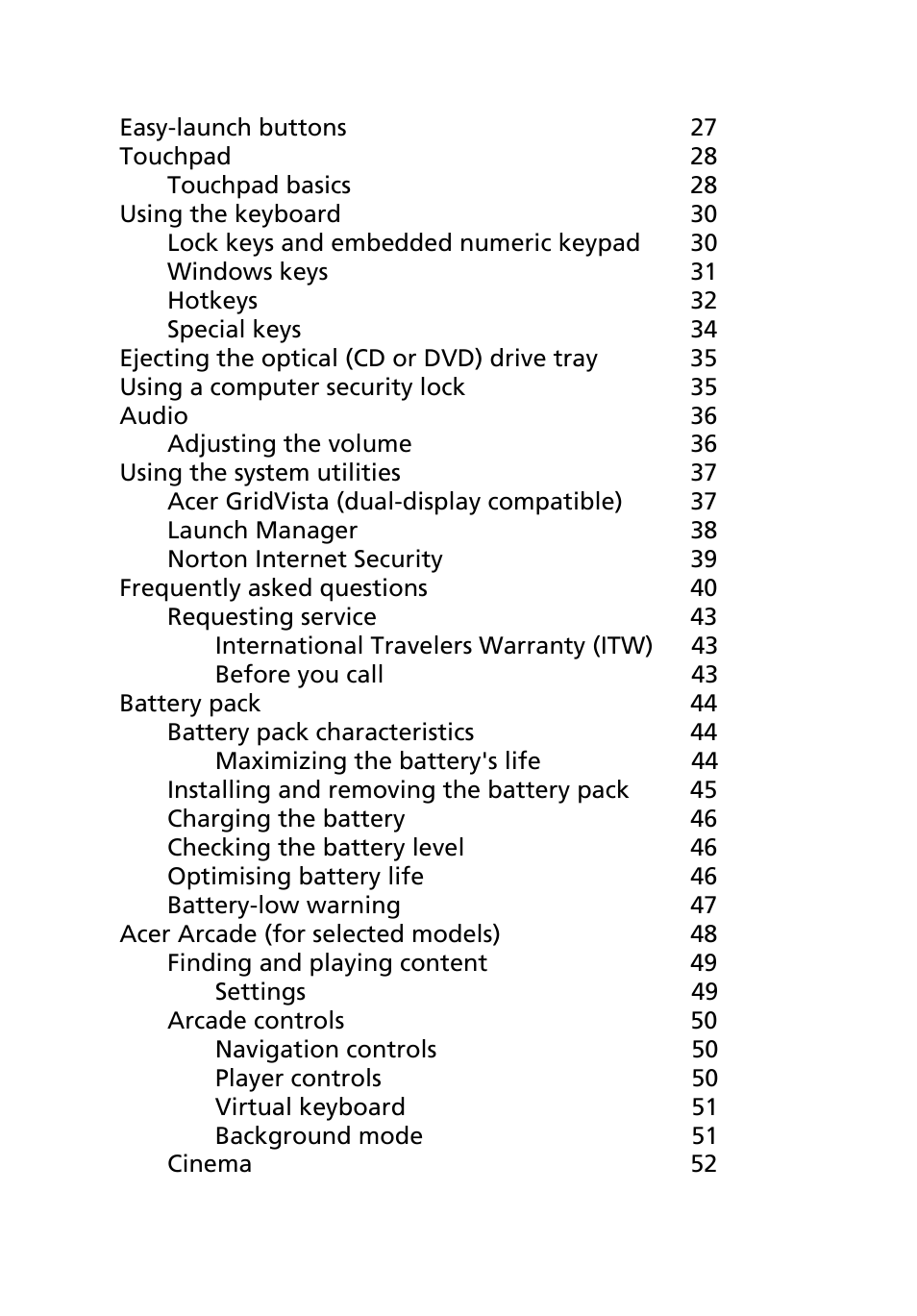 Acer Aspire 9420 User Manual | Page 16 / 109