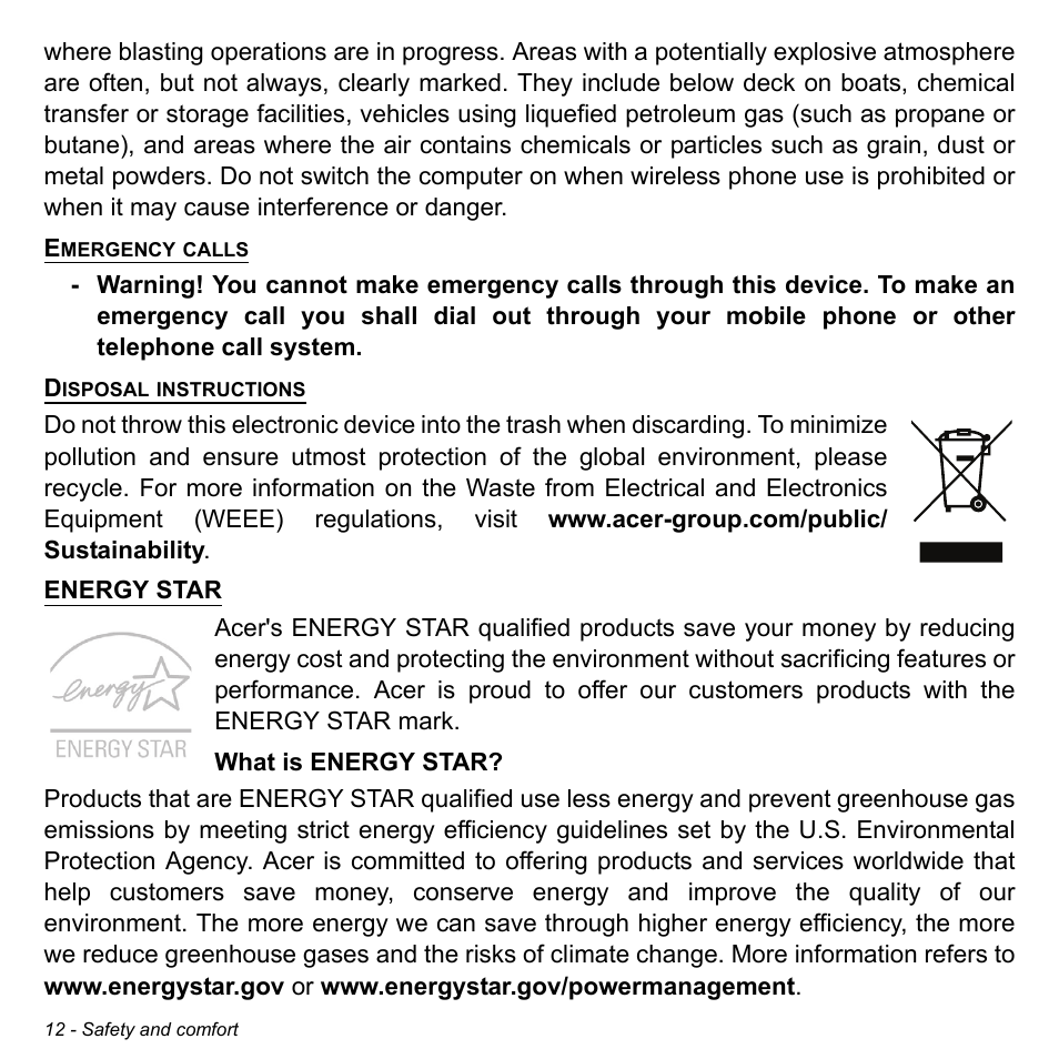 Acer Aspire V3-772G User Manual | Page 12 / 109