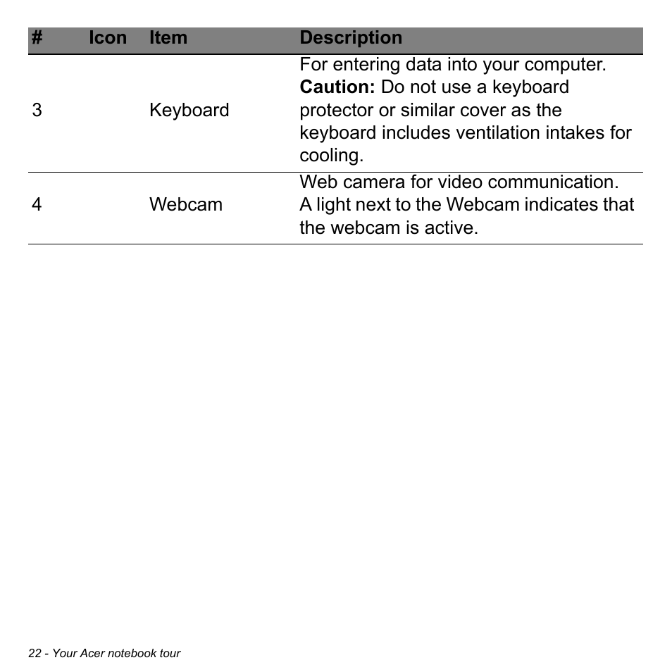 Acer Aspire V3-772G User Manual | Page 22 / 109