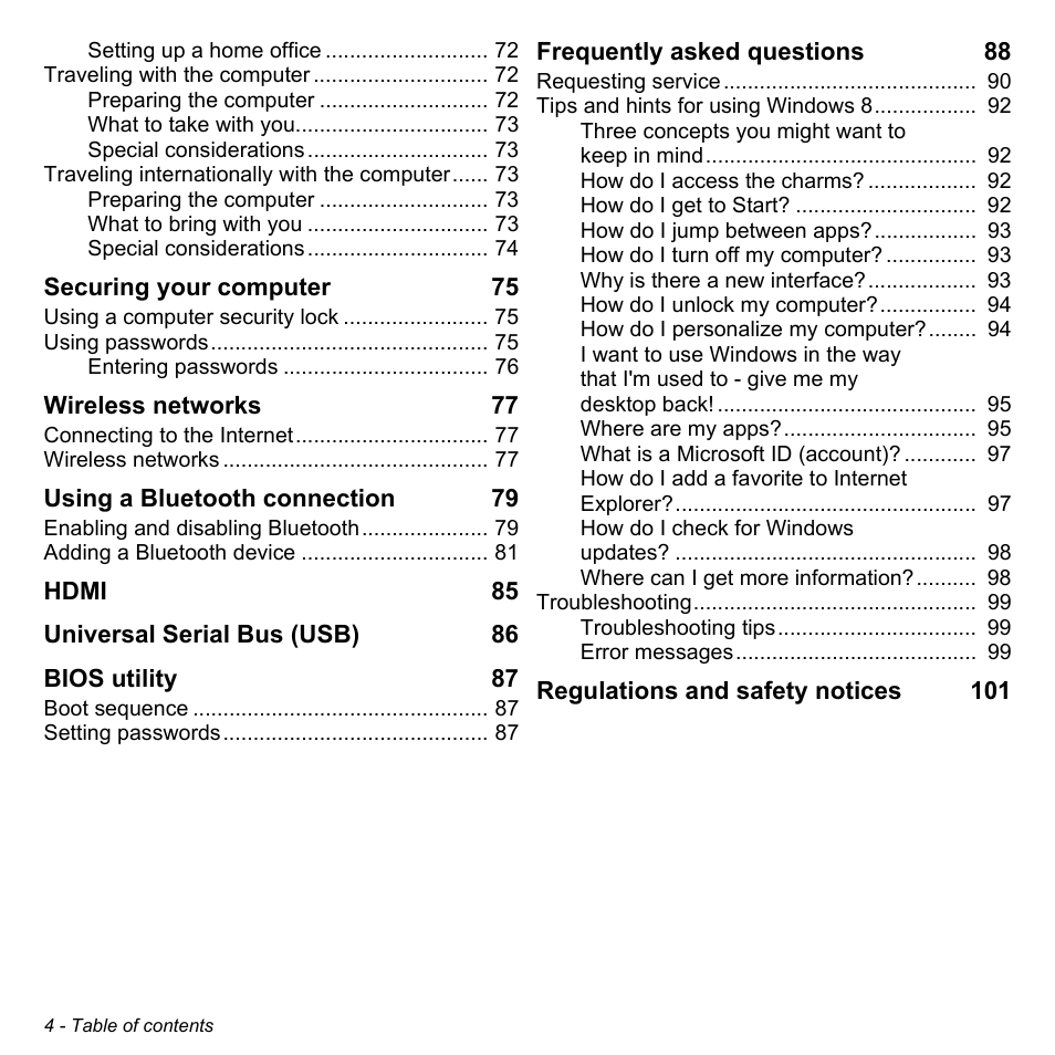 Acer Aspire V3-772G User Manual | Page 4 / 109