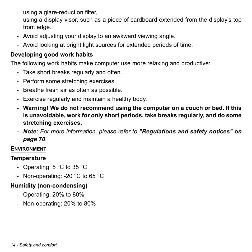 Acer W3-810P User Manual | Page 14 / 75