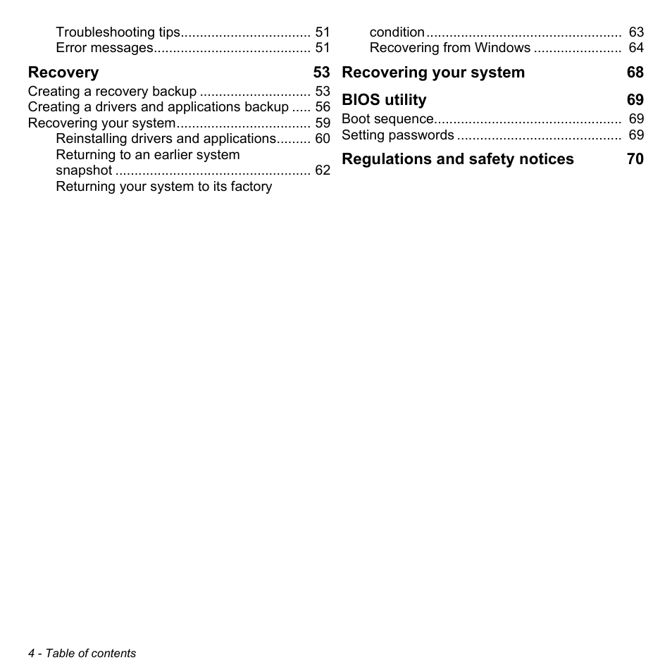 Acer W3-810P User Manual | Page 4 / 75