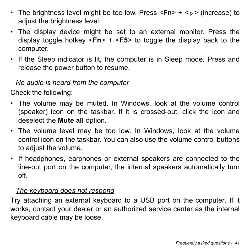 Acer W3-810P User Manual | Page 41 / 75