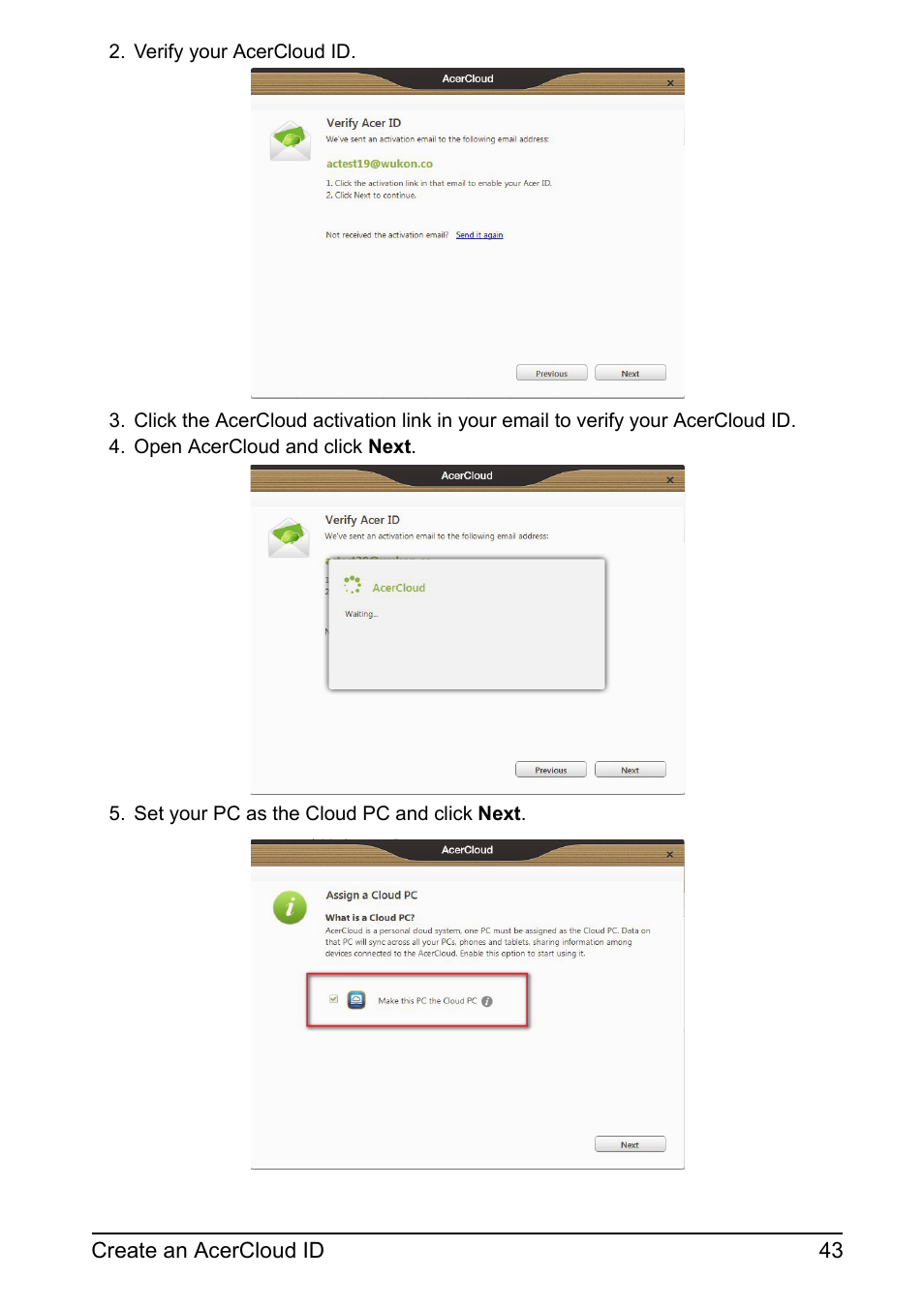 Acer A700 User Manual | Page 43 / 78