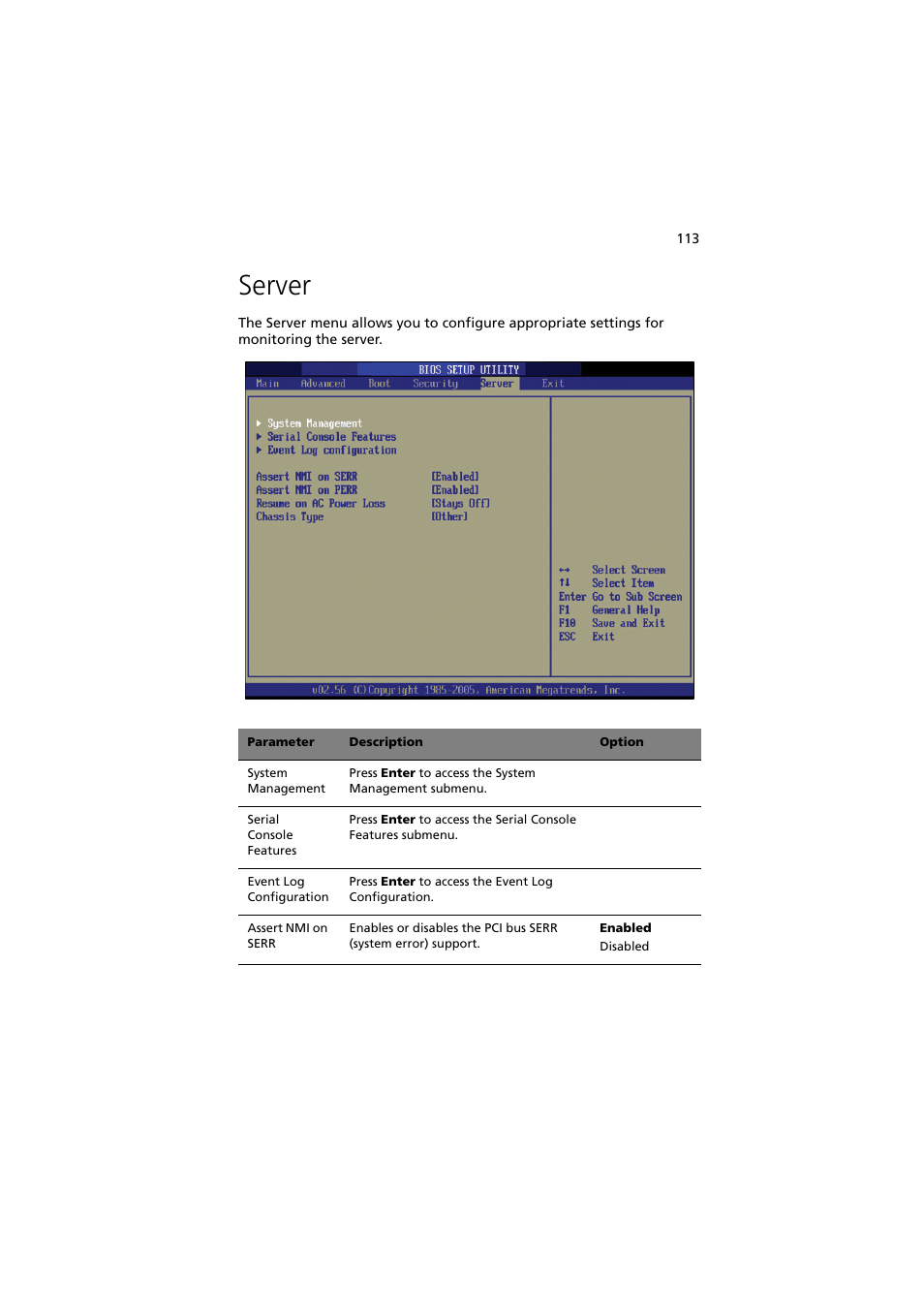 Server | Acer Altos G530 User Manual | Page 123 / 190