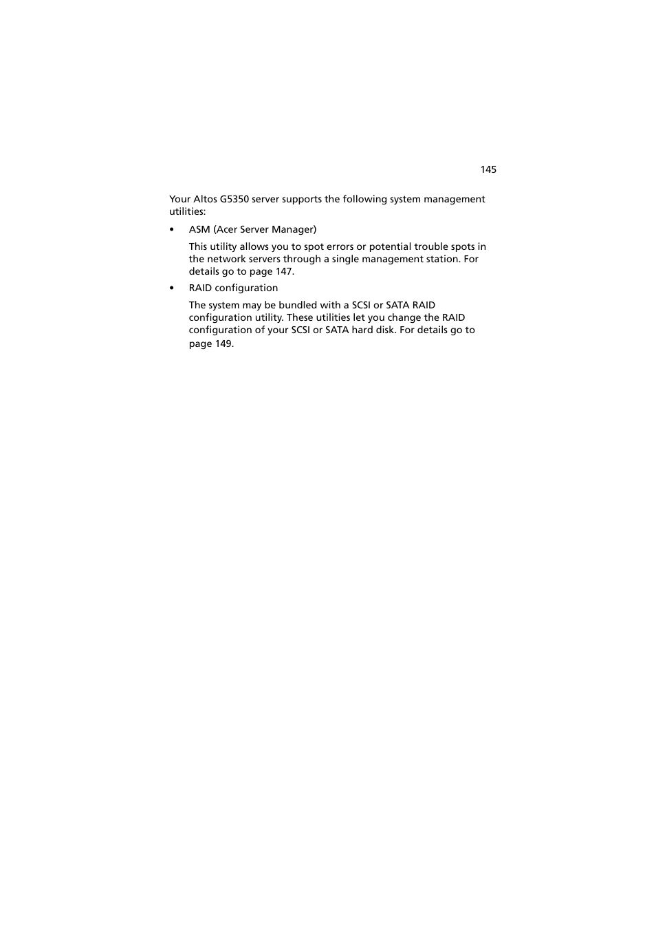 Acer Altos G530 User Manual | Page 155 / 190