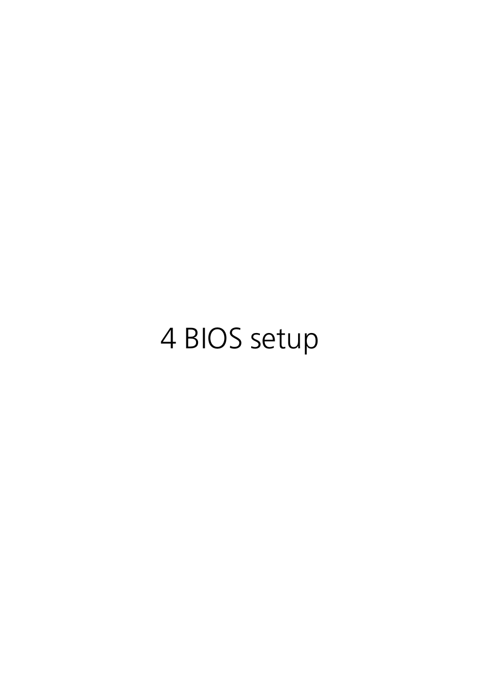 4 bios setup | Acer Altos G530 User Manual | Page 87 / 190