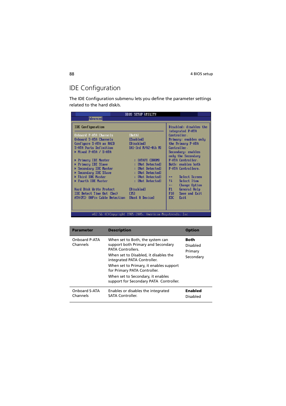 Ide configuration | Acer Altos G530 User Manual | Page 98 / 190