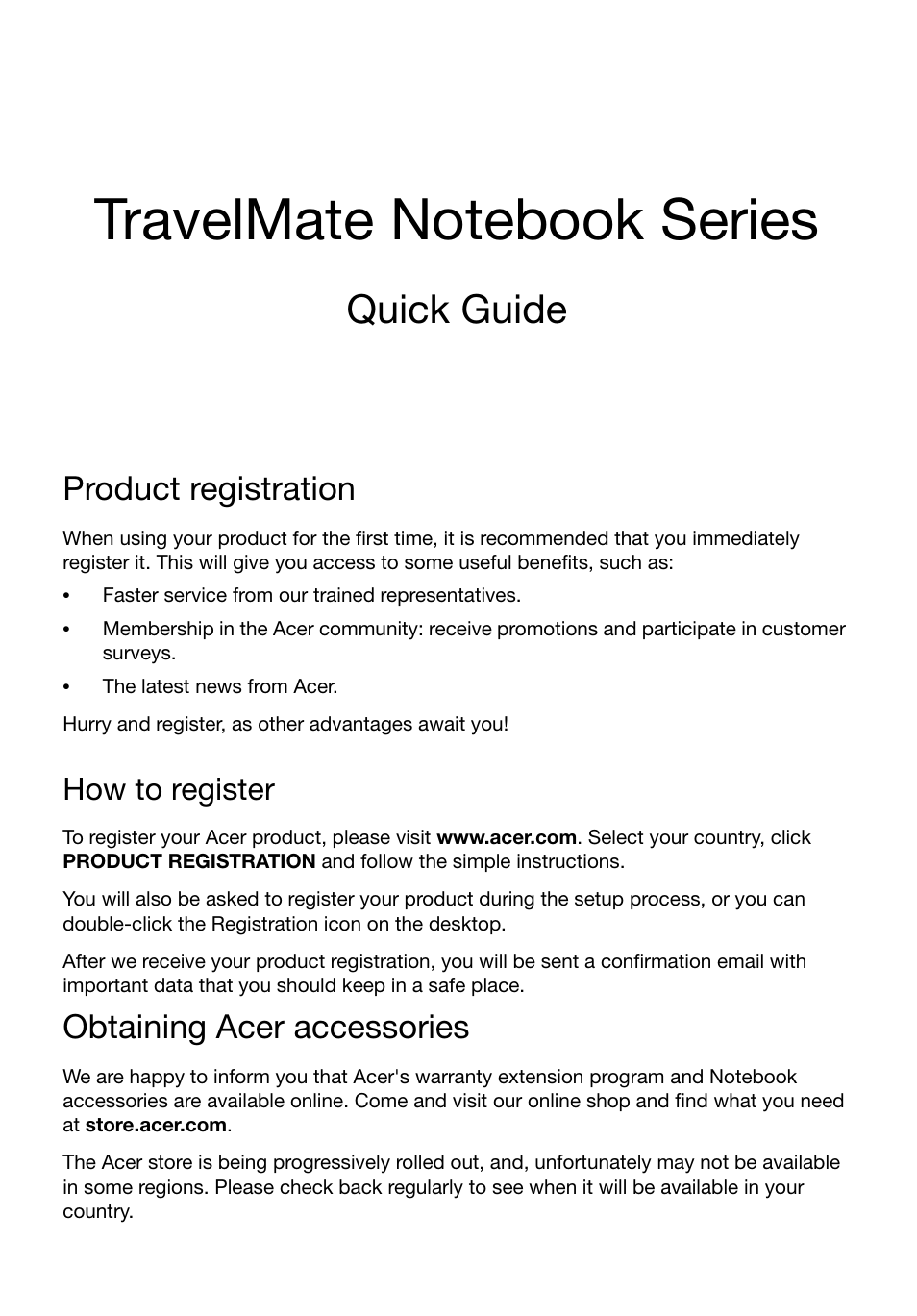 Acer TravelMate P653-M User Manual | 11 pages